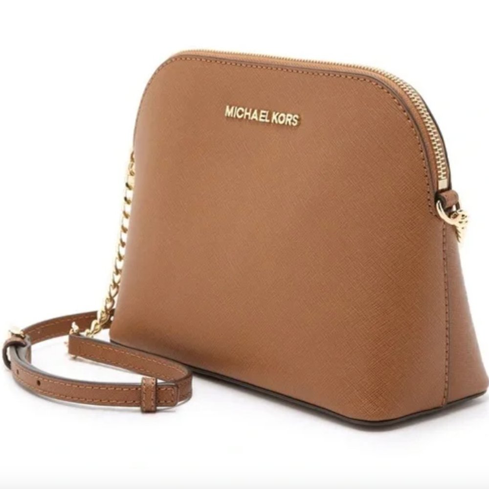 Michael kors Women's Brown Cindy Dome Cross Body Bag